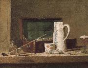 Pipe tobacco and alcohol containers browser, Jean Baptiste Simeon Chardin